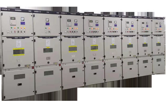 Dispositivo de distribución revestido del voltaje del metal medio retirable del interruptor KYN28A-12